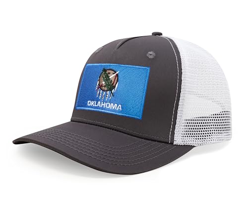 Image of International Tie State Hat for Men and Women, Adjustable Snapback Trucker Baseball Cap with Embroidered Patch