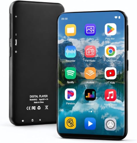 Image of MP3 Player with Bluetooth and WiFi, 3GB RAM+32GB ROM Portable Music Player, Hi-Res Lossless Audio MP4 Player, 4.02 Inch HD Touchscreen, Supports Spotify, Amazon Music, Audible