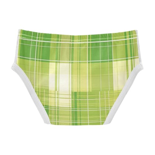 KLL Green Plaid Toddler Boys Comfort Underwear Cute Undies2
