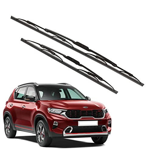 Image of Kylo Windshield Wiper for Sonnet /Conventional and Traditional Metal Type Windshield Water Repellency Scratch Proof Metal Wiper Blades Suitable for Sonnet (Driver Side - 24 inch, Passenger Side - 18 inch)