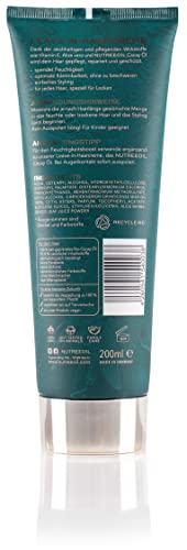 Leave-in Hair Cream with Cacay Oil Intensive Moisture Easy to Comb Anti-Frizz Vitamin E Vegan Natural Cosmetics - Image 2