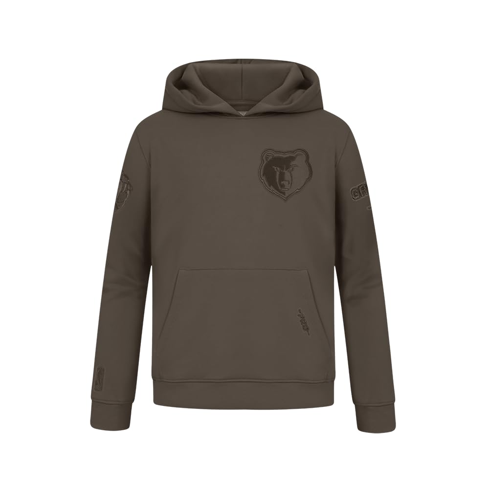 Pro Standard Boys NBA Neutral Bb Fleece Po Hoodie Hoodie, Dark Taupe, Medium, Dark taupe, M