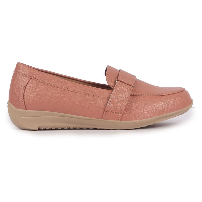Image of FAUSTO Women's Comfortable Formal Adjustable Strap Hook and Loop Slip On Shoes|Party Shoe|Office Shoe