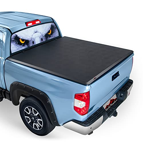 North Mountain Soft Roll Up Truck Tonneau Cover for Chevy/GMC Truck Bed/Fits 2015-2022 Chevrolet Colorado 6ft Pickup Truck Bed (74")/GMC Canyon 6ft Pickup Truck Bed (74")