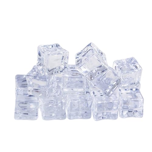 Wisafory 90 cubetti di ghiaccio artificiali, in plastica, per decorazioni fai da te