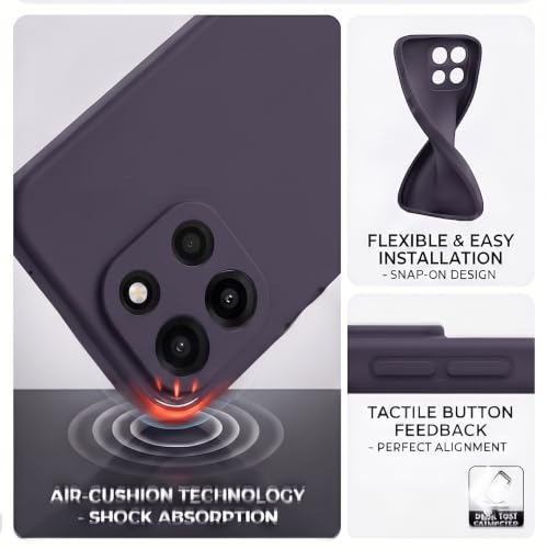 Image of FIRST MART Silicone Back Cover for OnePlus Nord 6 | Matte Purple Anti-Slip Grip Case, Scratch Resistant, Slim Fit | Pack of 1