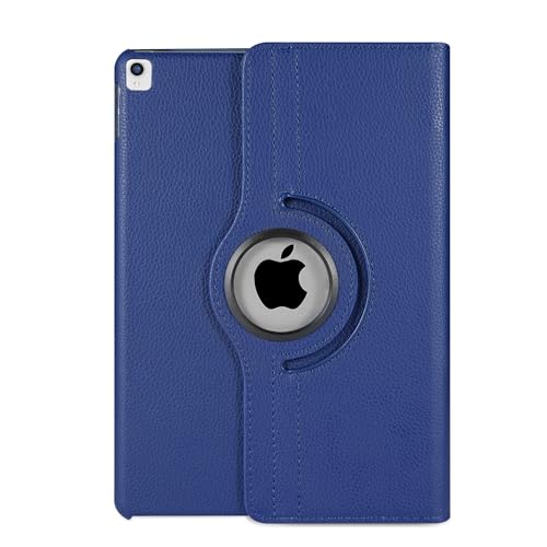 Rotate 360° Case for iPad Pro 10.5 (2017) & iPad Air 3 (2019) – Model A1701 A1709 A2152 A2123 A2153 – Auto Wake/Sleep Stand Cover (Blue)