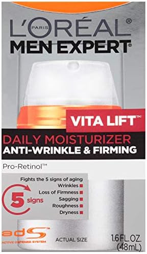 L'Oreal Paris Men Expert Vitalift Anti-Wrinkle & Firming Face Moisturizer with Pro-Retinol, 1.6 oz