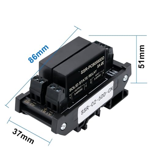 Module de relais à semi-conducteurs pour intégration domotique et commande DC AC 5A - 4