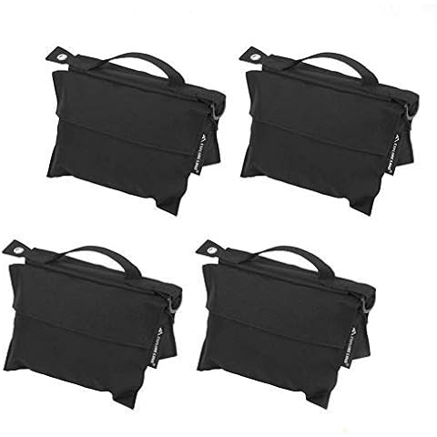 Photography Sand Bag Professional Saddle Weight Bag Photo Video Studio Stand, Without Sand (4 Pack) Cover