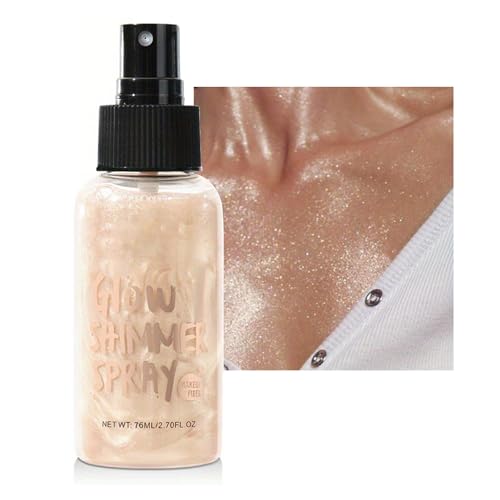 Spray de paillettes, brillance scintillante résistante à l'eau, spray de paillettes pour le visage, les cheveux et le corps, brouillard ultra-fin, couverture uniforme, brillance rapide, paillettes