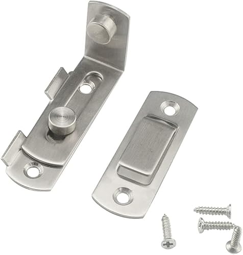 Miniatura 5 de Pestillo deslizante de acero inoxidable para puerta abatible, pestillo de ángulo recto 90, cerradura de puerta de seguridad Ventana móvil puertas