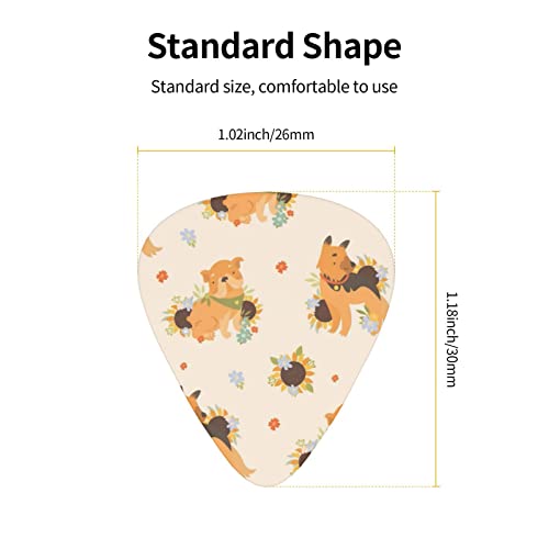 Lot de 12 médiators pour guitare basse électrique et acoustique Motif chiens amusants - Les Beatles, Paul McCartney, John Lennon, RIngo Starr, George Harrison Lot de 12 médiators pour guitare basse électrique et acoustique Motif chiens amusants – Image 5