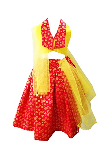 Image of Aglare Girl's Net Readymade Lehenga Choli