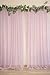 Ling's Moment Wrinkle-Free Wedding Backdrop Curtains 2 Panels 5ft x 10ft 50% Transparency Dusty Rose Chiffon Like Fabric Drapes for Wedding Arch Party Stage Decoration