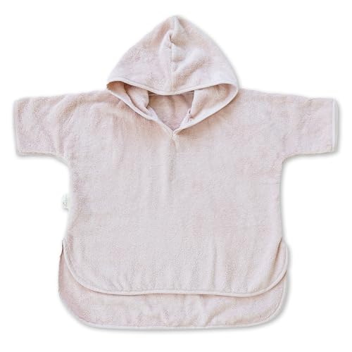 Image of Natemia Towel Poncho Kids - 100% Turkish Organic Cotton, Machine Washable Poncho Towel for Kids, Soft on Sensitive Skin, Toddler Hooded Beach Towels for Toddlers, Baby Registry Search
