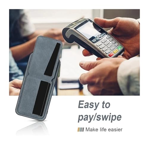 Funda de teléfono con tarjetero de cuero PU para iPhone 13 Pro Max en color verde antichoque 6