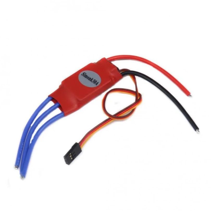 Robocraze SimonK Red ESC 30A without Connector for Quadcopter | Brushless Motor Electronic Speed Controller for Drones, RC Planes & Multirotor Projects with 2-3S LiPo Support 1