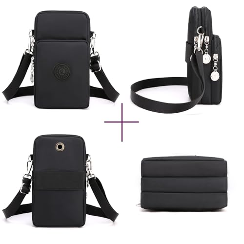 Image of WITERY Waterproof Nylon Cute Crossbody Cell Phone Purse Smartphone Wallet Bag for Women