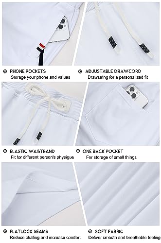 Image of Boyzn Men's 2 Pack Athletic Shorts Comfortable Cotton Workout Shorts Elastic Waist Running Shorts with Zipper Pockets
