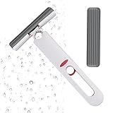 ポータブルセルフスクイーズミニモップ 手洗い可能なデスクトップクリーニングミニモップ バスルーム用ミニモップ ポータブルセルフスクイーズミニモップ スポンジモップ デスクトップクリーニングスポンジ ハンズフリー脱水伸縮スポンジスクイージーモップ