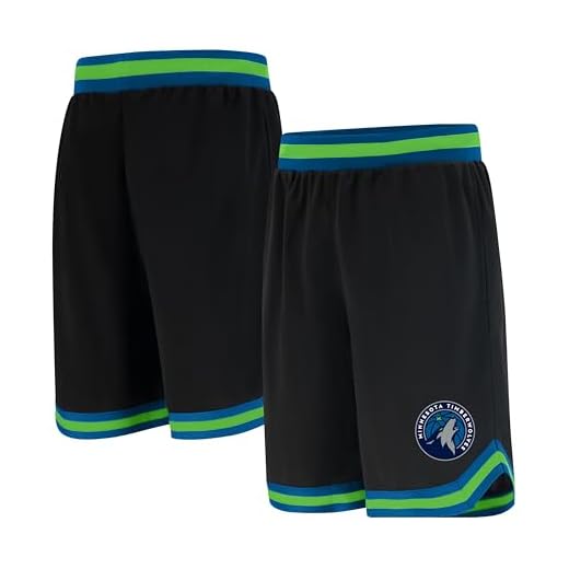 Ultra Game NBA Minnesota Timberwolves Mens Woven Basketball Shorts, Team Color, Small