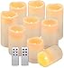 Comenzar Battery Operated Candle LED Flameless Candles LED Candles with Timer,Outdoor Waterproof Candles(D: 3