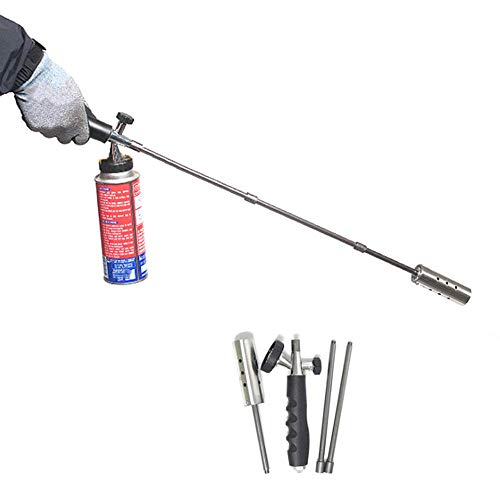 WDLY Burner Killer Butane Gas BLOWTORCH Garden Outdoor Moss Fungus Outdoor Spray Gun Picnic Barbecue Lengthening Portable Waterproofhigh Temperature Head Welding Torch