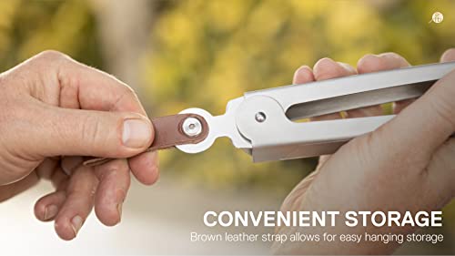 Everdure Bbq Tool Kit - 3 Pack, Brushed Stainless Steel Tongs, Spatula And Fork With Soft Grip Handles And Leather Straps, Barbeque Grill Accessories And Cooking Utensils Set #TOP3