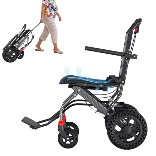 Lightweight Ergonomic Foldable Transport Wheelchair for Seniors