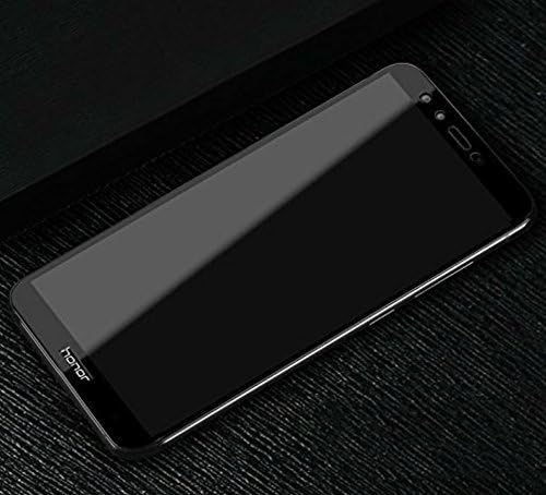 Image of Tempered Glass Screen Guard for Honor 9 Lite - Edge to Edge Tempered Glass Screen Protector - 9H Hardness - (Black) Tempered Glass - Pack of 1