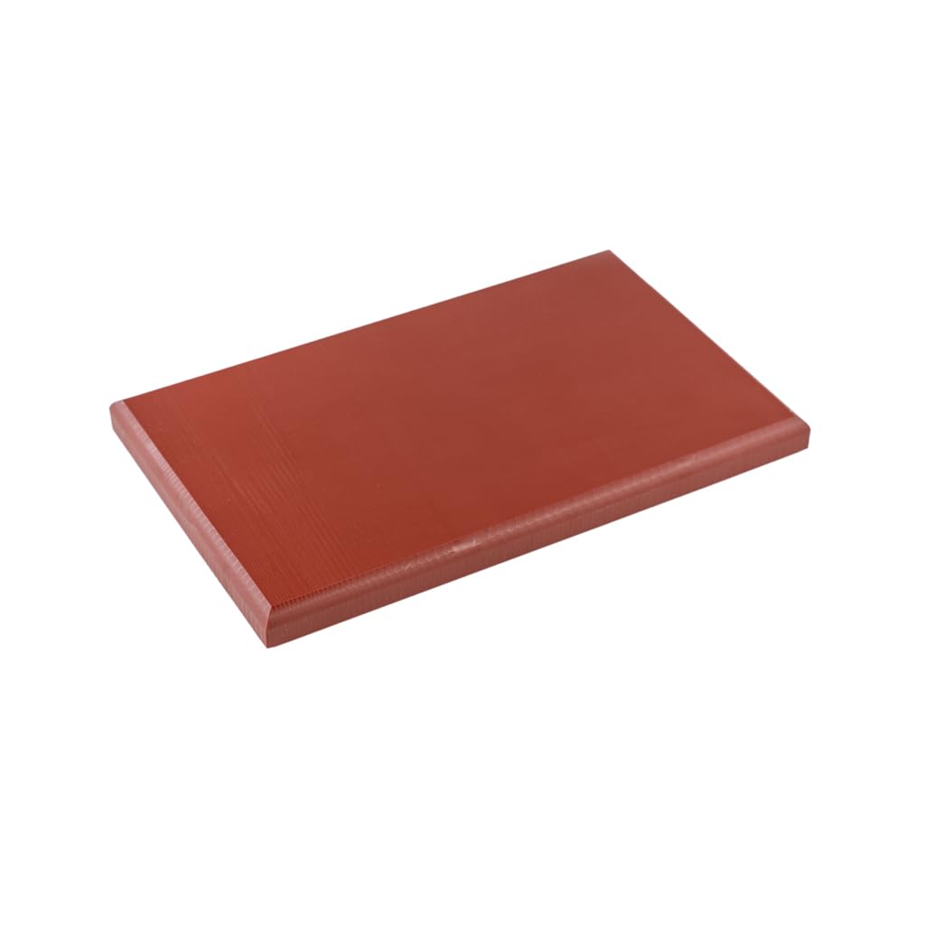 TOPATUPA Tabla Corte Polietileno 5cm Espesor Profesional Rojo (50x30x5cm)