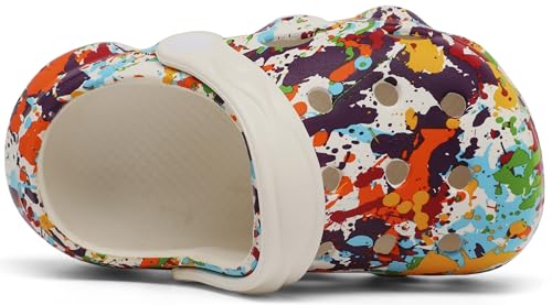 Image of INMINPIN Kids Cute Clogs Cartoon Garden Shoes Boys Girls Slides Slippers Indoor Outdoor Children Water Shower Beach Pool Sandals