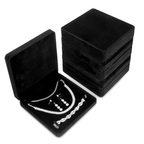 Meyeyaia 6-Piece Velvet Jewelry Box Set