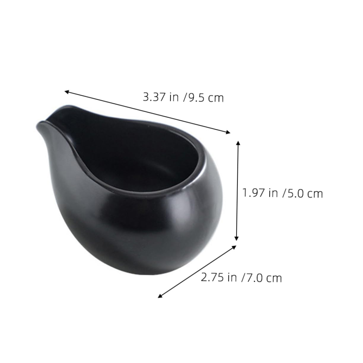 Cabilock 3piezas Jarras Pequeñas De Cerámica Para Salsa y Crema Diseño Sencillo Aptas Para Cocina y Servicio Restaurantes