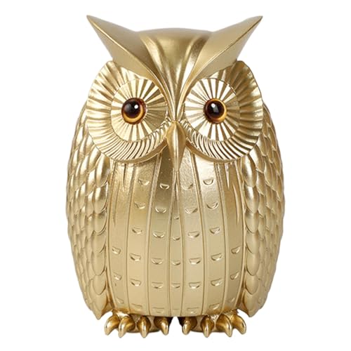 Statue de hibou, Statuette de hibou - Statue de statuette de hibou en résine | Décoration de la Maison Hibou Animal, Sculptures d'Animaux Hibou pour les...