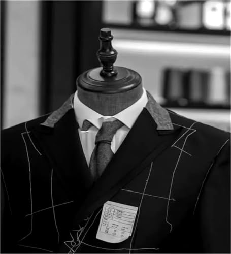 Men's Blue Striped Blazer Slim-Fit V-Neck Groom's Wedding Blazer4