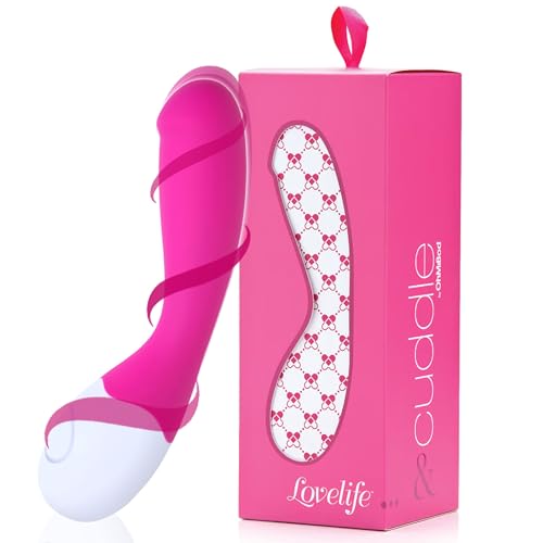 OhMiBod - Lovelife Cuddle G Spot Vibrator - 7 Scalable Vibration Modes & App Control Clitoral Stimulator - Body-Friendly, Splash-Proof G Spot Stimulator - Sex Toys for Women - Pink