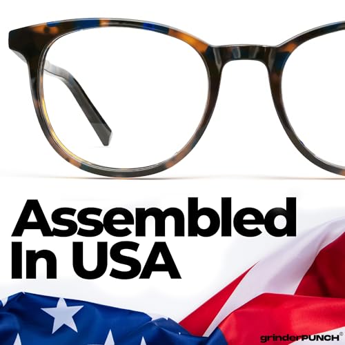 Image of grinderPUNCH Reading Glasses Men Women Fashion Computer Readers Stylish Blue Light Blocking Glasses Gaming Eyeglasses