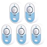 LSENTLY Wasserleck-Detektor – 5 Jahre Standby-Zeit, LED-Anzeige & 100 dB Leckalarm, Selbsttest-Funktion & Batteriewarnung, IP66 wasserdicht – für Zuhause, 5er-Pack (Keine WLAN-Verbindung möglich)