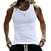 Produktbild KALUNYA Muskelshirt Herren Trainingsshirt Herren Bauchweg Unterhemd Herren Trägershirts Herren Achselshirt Herren Funktionsshirt Herren Achselshirts Herren H-White2 M