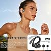 Auriculares inalámbricos HAOYUYAN, audífonos Bluetooth deportivos, 80 horas de reproducción con pantalla LED de batería, cancelación de ruido, resistentes al agua IPX7 para entrenamiento y running 4