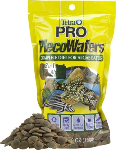 Tetra Pro PlecoWafers Fish Food for Algae-Eaters...