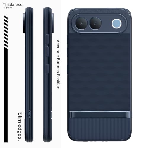 Image of Pikkme Back Cover for Vivo S2 5G Camera Protection 3D Hexa Cube Design Silicone Protective Bumper Case (Blue)