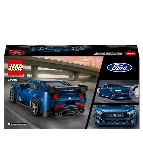 Speed Champions Auto Sportiva Ford Mustang Dark Horse, Macchina Giocattolo da Costruire per Bambini e Bambine da 9 Anni in su, Modellino di Veicolo da Corsa con Minifigure, Idea Regalo 76920 - Lego - Immagine 7