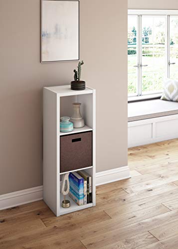 Image of ClosetMaid Decorative Open Back 3-Cube Storage Organizer, White