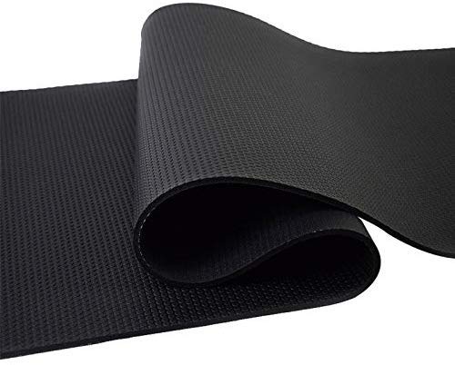 Miwaimao Yoga Mat Leisure Wear rubber black PVC fitness shop high-density non-slip mats pro shop (Color, Black, Size, 183 * 61 * 0.6CM),Black,173 * 61 * 0.6
