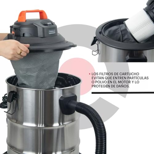 Aspiradora de acero inoxidable 11 aspiradora de acero inoxidable marca Foreman (2)