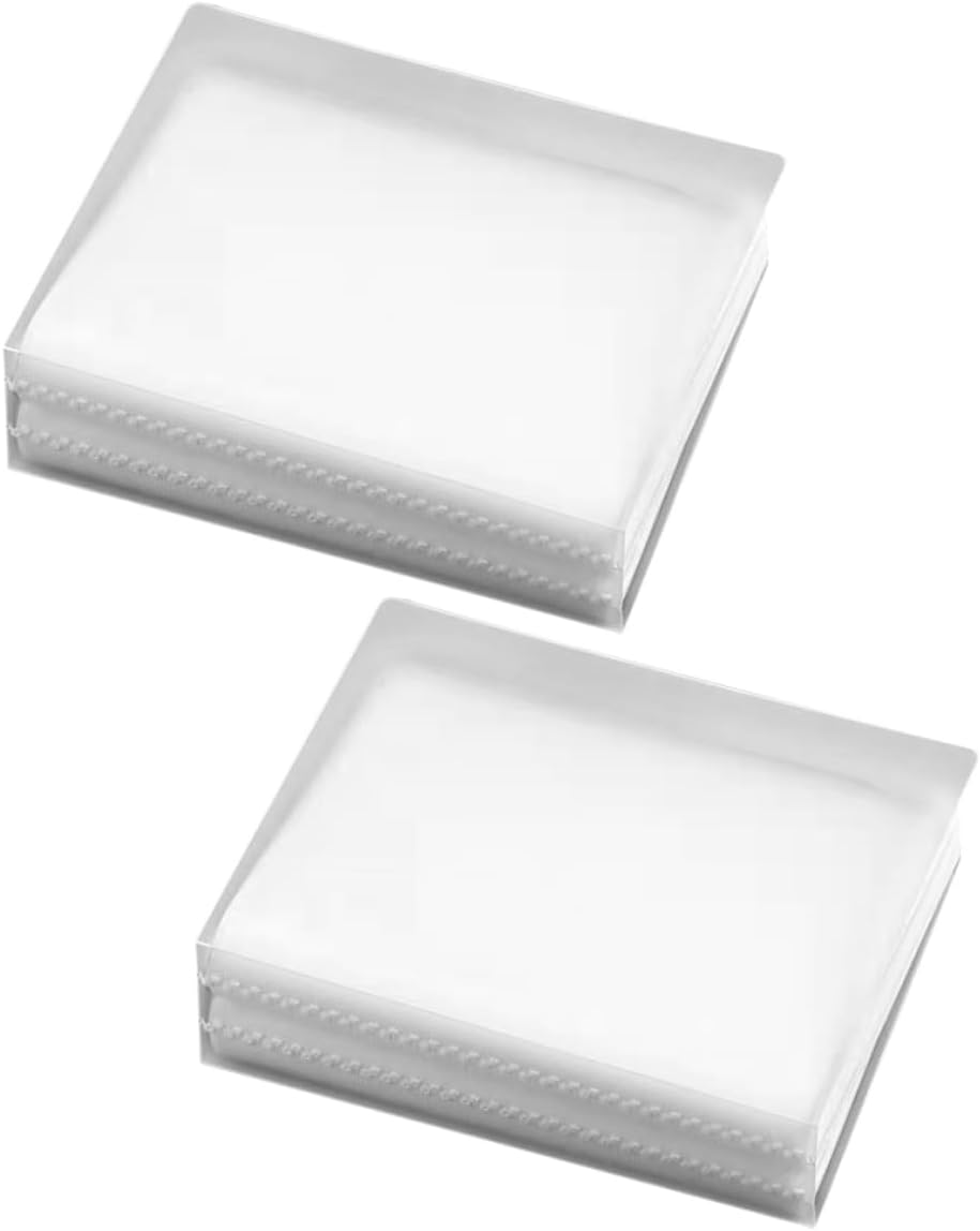 2pcs Card Storage Book Transparent Photo Holders Business Card Holder Book Photo Album Book Photo Display Holder Pictures Albums Clear Photo Album Wedding Photo Album Cards Pvc