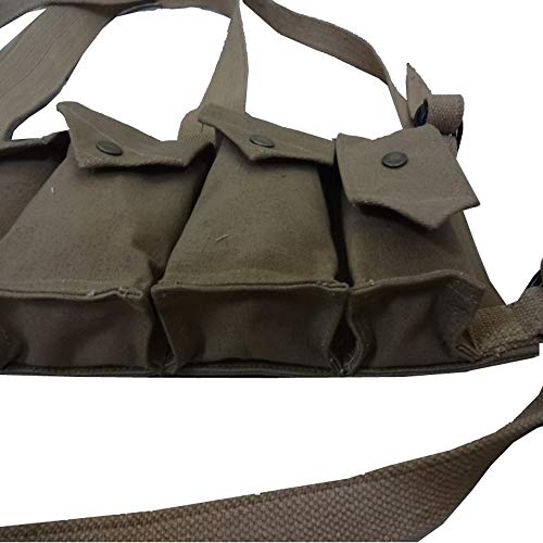 Warrepplica Rhodesian Fereday & Sons Chest Rig With Grenade Pocket Fal/G3/M14 Bush War/20Rd .308/7.62X51Mm 6 Magazine Pouch Tactical Chest Rig With Grenade Pocket #TOP4